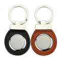 Leather key fob manufacturers black leather keyholder key holder ring for car